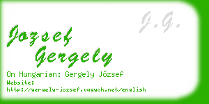 jozsef gergely business card